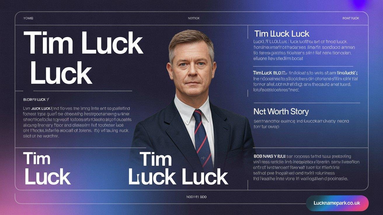 Who is Tim Luck Luck? Biography, Net Worth, and the Story Behind the Brand