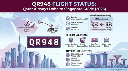 QR948 Flight Status: Qatar Airways Doha to Singapore Guide (2026)
