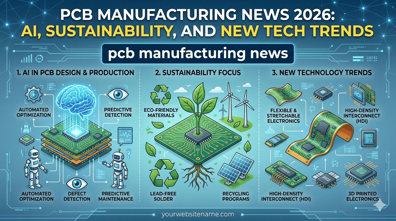 PCB Manufacturing News 2026: AI, Sustainability, and New Tech Trends